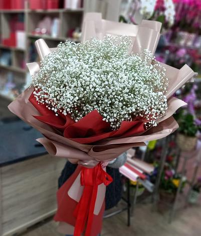 Букет цветов из: Гипсофила в Лоо