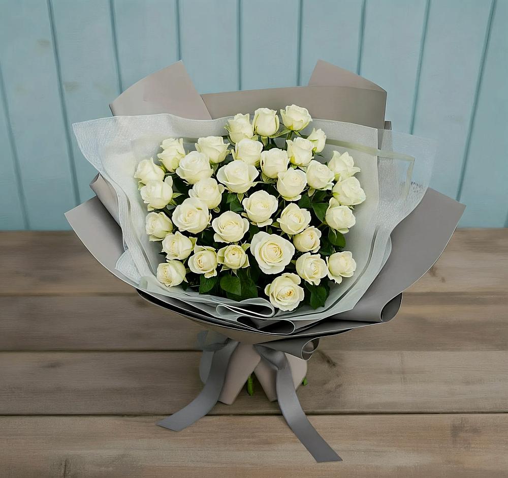 Букет Белоснежная нежность в Лоо