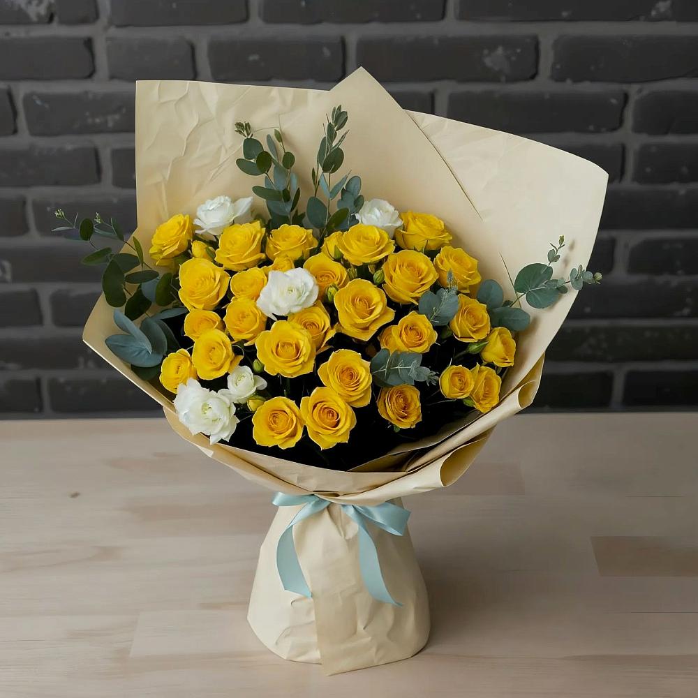 Букет цветов из: Розы в Лоо